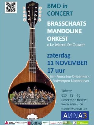 ANNA3 | Brasschaats Mandoline Orkest | Zaterdag 11 november 2017 - 17 uur | Sint-Anna-ten-Drieënkerk Antwerpen Linkeroever